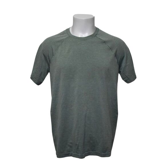 Lululemon Metal Vent Tech Short Sleeve Tee Green Energy Creates Energy Large - Picture 1 of 7